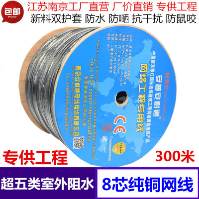 安普超五類室外純銅阻水網線 防水工程與遠距離監(jiān)控的可靠選擇